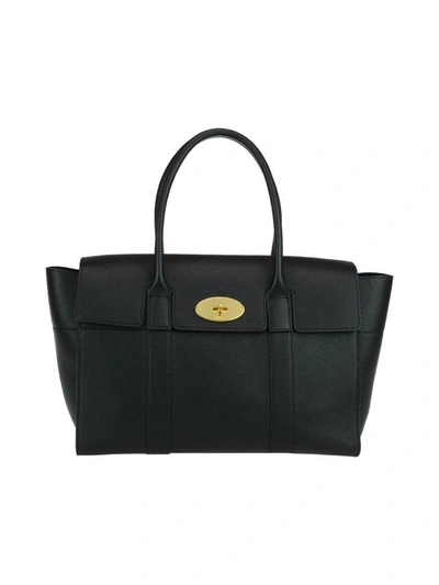 Shop Mulberry Small Bayswater Bag In Black