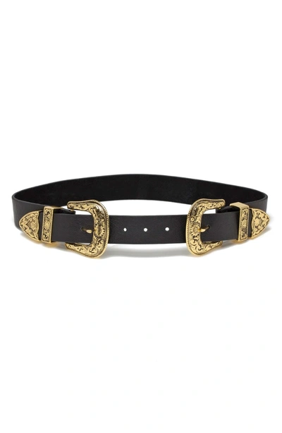 Shop B-low The Belt 'bri Bri' Waist Belt In Black/gold