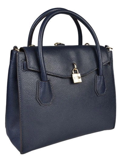 Shop Michael Kors Studio Mercer Large Tote In Admiral