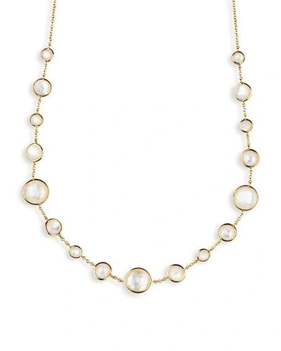 Shop Ippolita 18k Gold Rock Candy Lollitini Necklace 16-18" In Oyster