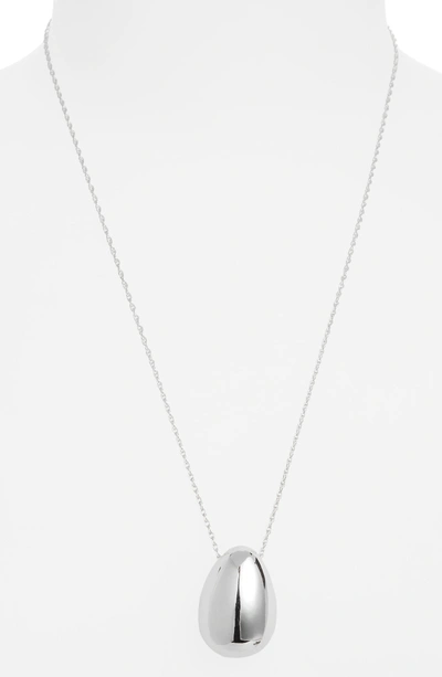 Shop Sophie Buhai Everyday Egg Pendant Necklace In Silver