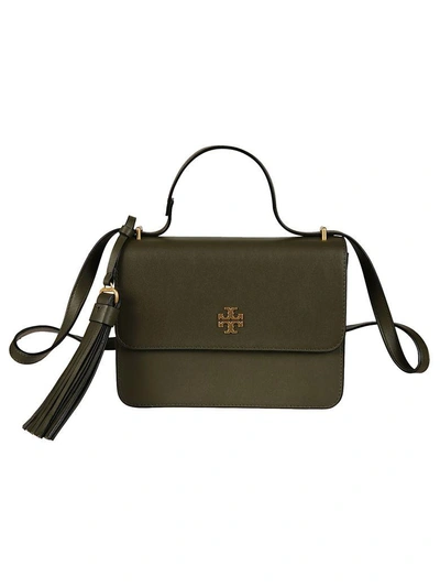 Tory Burch Brooke Shoulder Bag In Olive Green | ModeSens