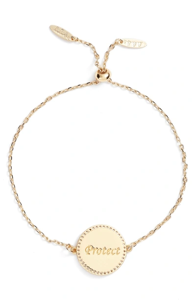 Shop Lulu Dk Protect Pendant Bracelet In Gold