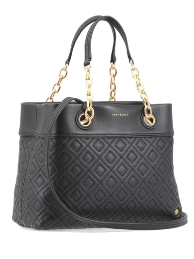 Shop Tory Burch Flemming Small Tote In Black