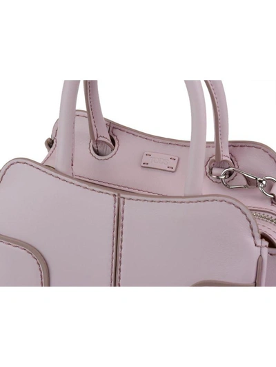 Shop Tod's Mini Sella Bag In Pink