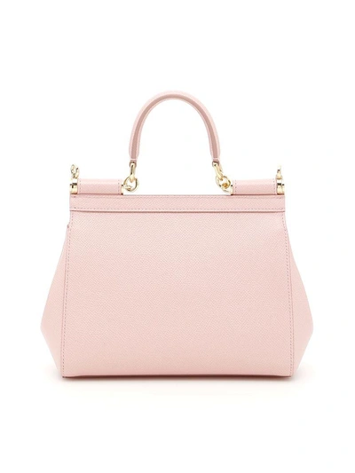 Shop Dolce & Gabbana Small Sicily Bag In Rosa Carne 2rosa