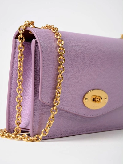 Shop Mulberry Small Darley Bag In Vlilac