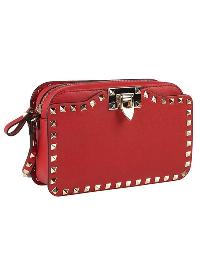Shop Valentino Cross Body Shoulder Bag In Rosso