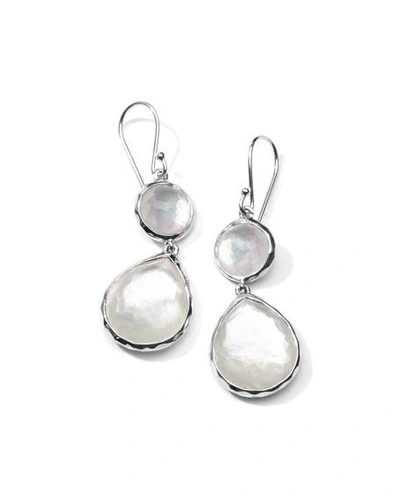 Shop Ippolita Mother-of-pearl Wonderland Teardrop Earrings In Oyster