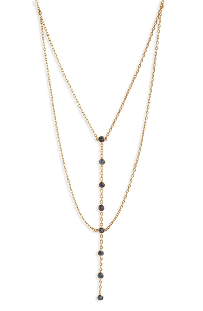 Shop Madewell Nuit Layered Lariat Necklace In Gold Ox