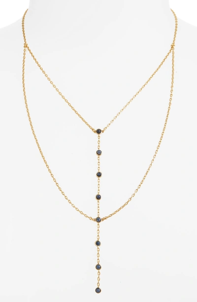 Shop Madewell Nuit Layered Lariat Necklace In Gold Ox