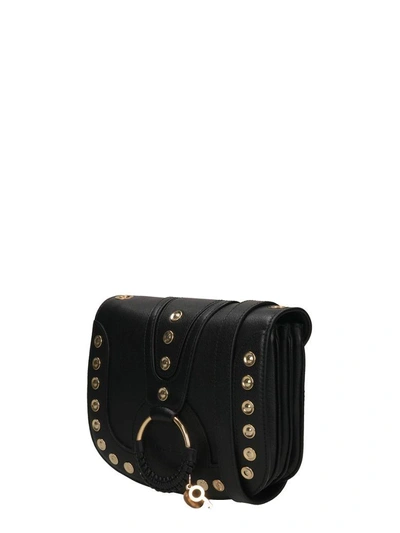 Shop See By Chloé Hana Mini Leather Shoulder Bag In Black