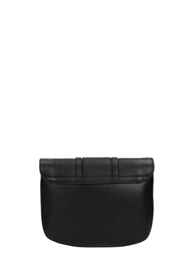 Shop See By Chloé Hana Mini Leather Shoulder Bag In Black