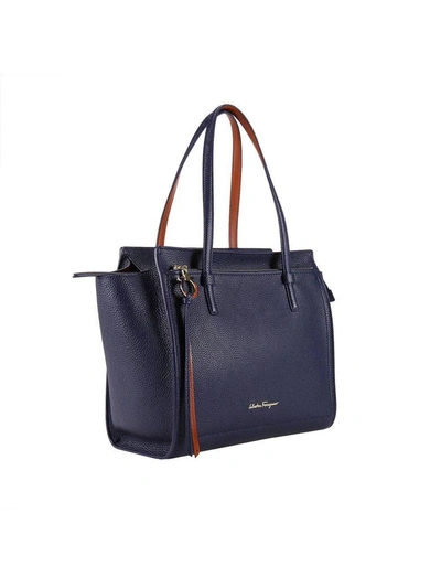Shop Ferragamo Shoulder Bag Shoulder Bag Women Salvatore  In Blue