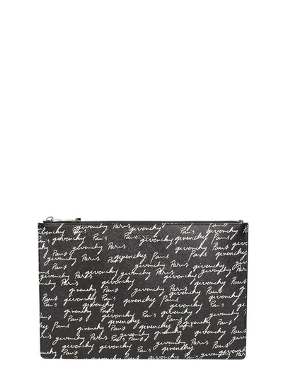 Shop Givenchy Iconic Printer Pouch In Black