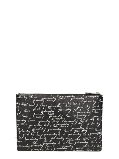 Shop Givenchy Iconic Printer Pouch In Black