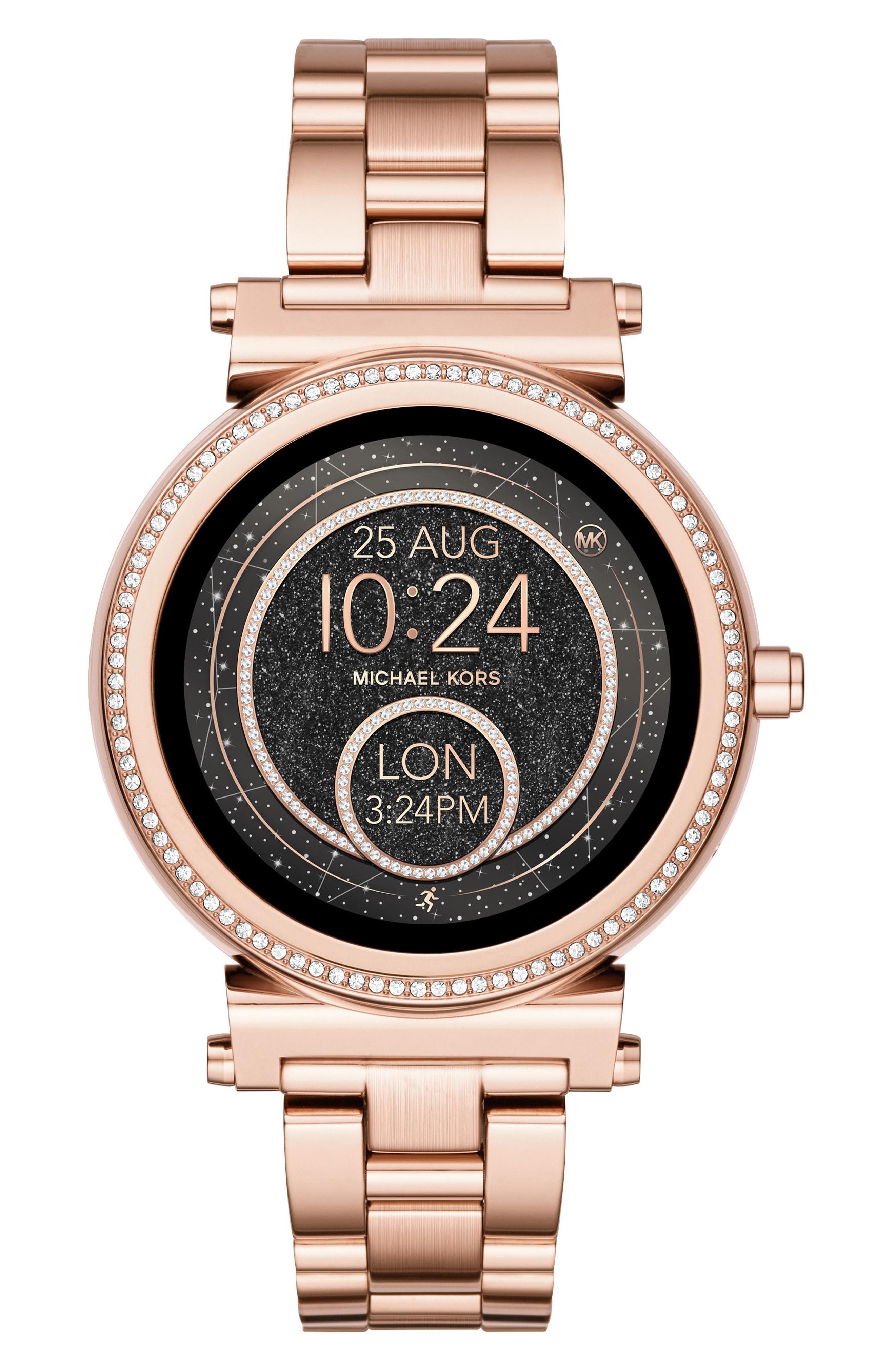 michael kors rose gold smartwatches