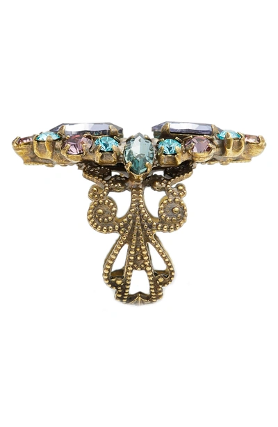 Shop Sorrelli Edelweiss Crystal Cocktail Ring In Multi