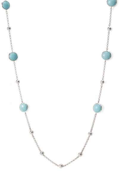 Shop Ippolita 'rock Candy - Mini Lollipop' Long Necklace (online Only) In Silver - Turquoise