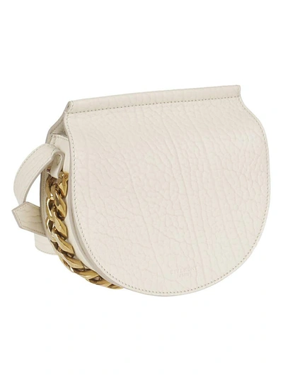 Shop Givenchy Infinity Saddle Shoulder Bag In Bianco