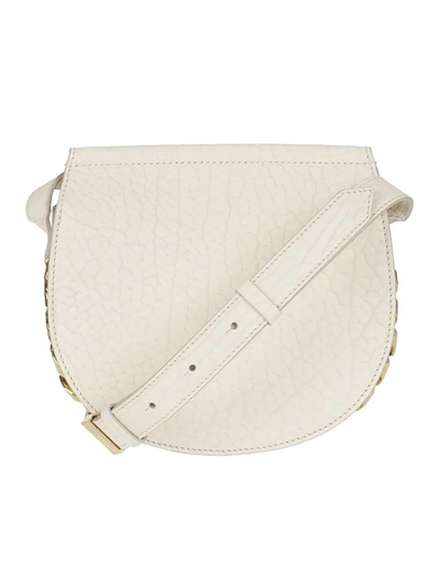 Shop Givenchy Infinity Saddle Shoulder Bag In Bianco