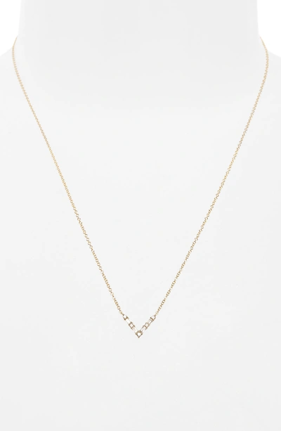 Shop Ef Collection Diamond Baguette Pendant Necklace In Yellow Gold
