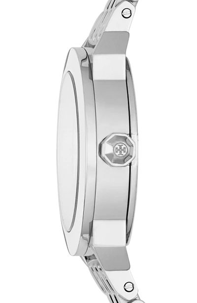 Shop Tory Burch Whitney Bracelet Watch, 35mm In Silver/ Ivory/ Silver