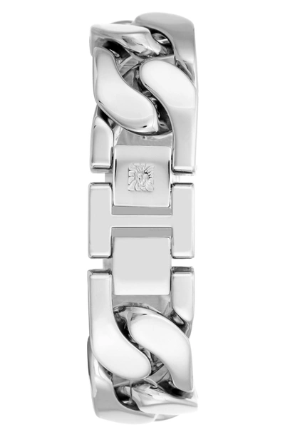 Shop Anne Klein Bracelet Watch, 20.5mm In Silver