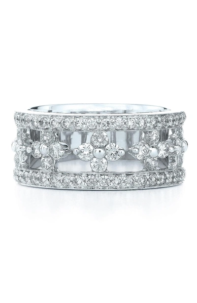 Shop Kwiat 'jasmine' Floral White Gold & Diamond Ring