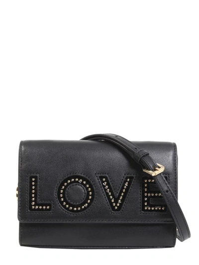 Shop Michael Michael Kors Ruby Love Medium Crossbody Bag In Nero