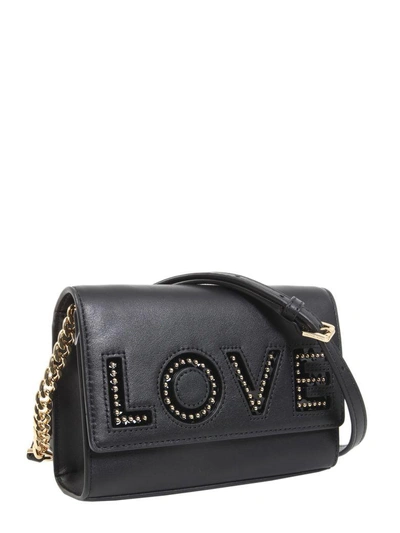 Shop Michael Michael Kors Ruby Love Medium Crossbody Bag In Nero