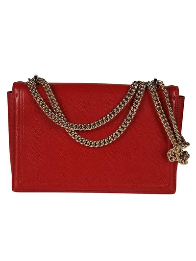 Shop Ferragamo Ginny Shoulder Bag In Red