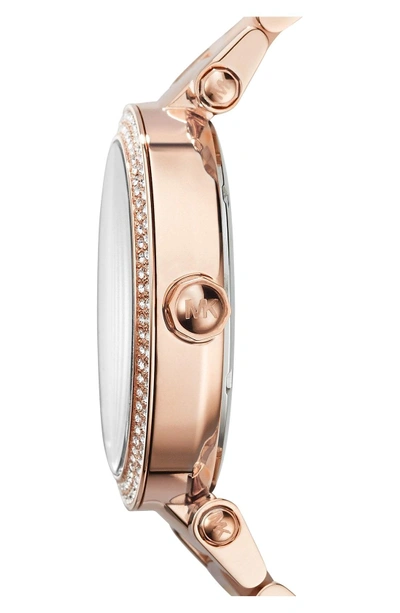 Shop Michael Michael Kors 'parker' Bracelet Watch, 39mm In Rose Gold