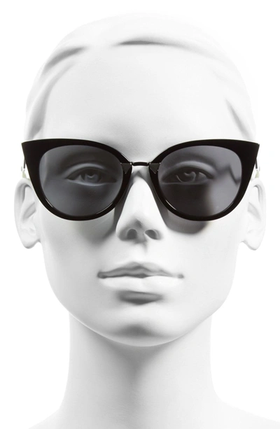 Shop Fendi 52mm Cat Eye Sunglasses - Black