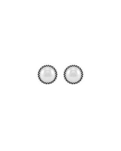Shop Lagos 8.5mm Pearl Caviar Earrings