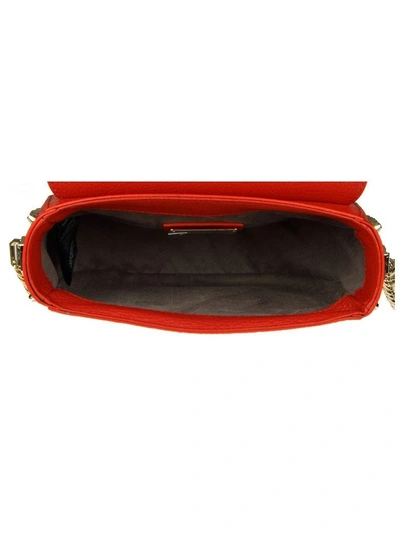 Shop Philipp Plein Shoulder Bag "joanna" In Hammered Leather Color Red