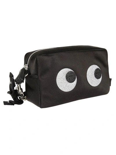 Shop Anya Hindmarch Eyes Clutch In Black