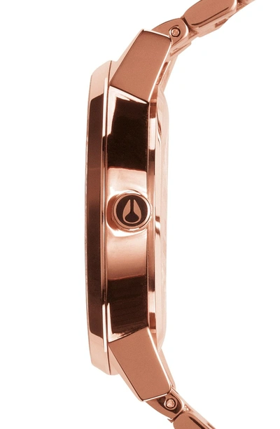 Shop Nixon 'the Kensington' Round Bracelet Watch, 37mm In Rose Gold