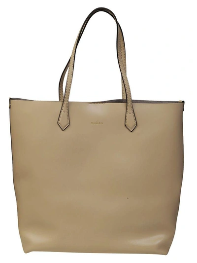 Shop Hogan Large Tote In Beige