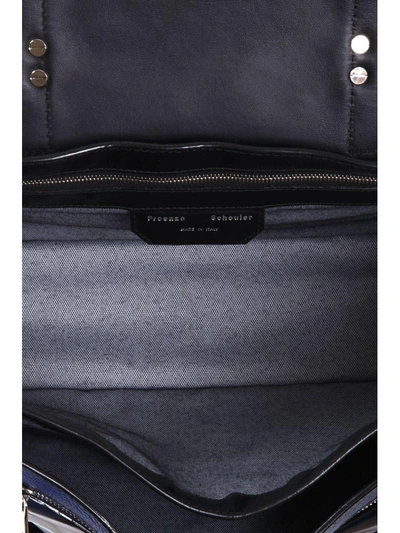 Shop Proenza Schouler Ps1 Medium Leather Bag In Lapis
