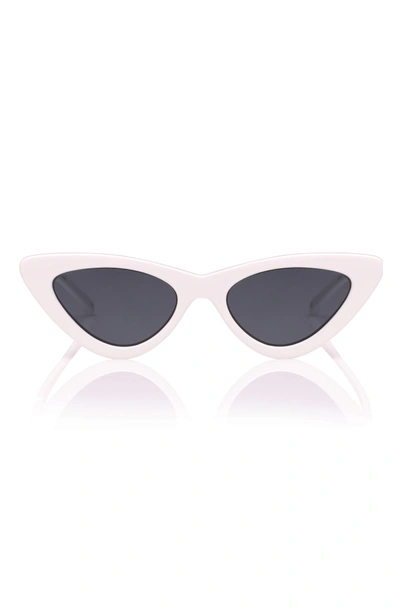 Shop Le Specs X Adam Selman Last Lolita 49mm Cat Eye Sunglasses - White