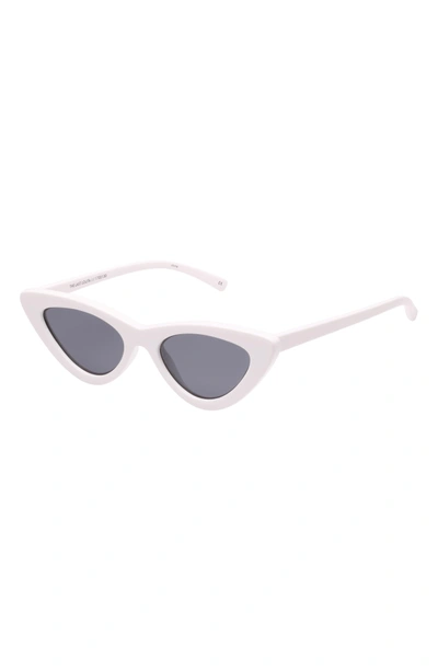 Shop Le Specs X Adam Selman Last Lolita 49mm Cat Eye Sunglasses - White