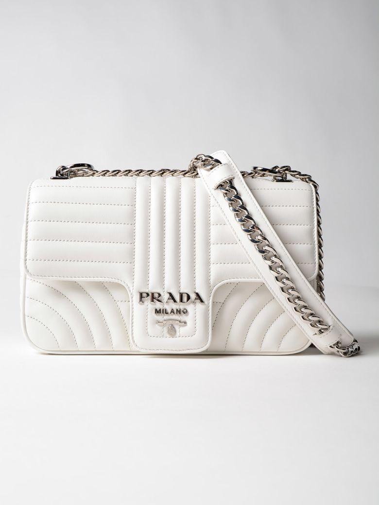 Prada Soft Calf Impunture Shoulder Bag 