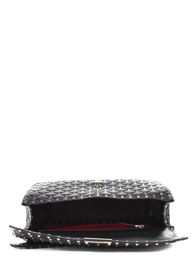 Shop Valentino Rockstud Spike Shoulder Bag In 0no