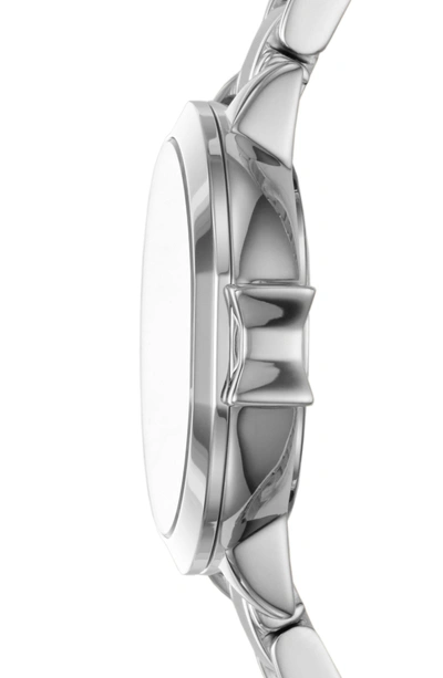 Shop Kate Spade Park Row Bracelet Watch, 24mm In Silver/ Mop/ Silver