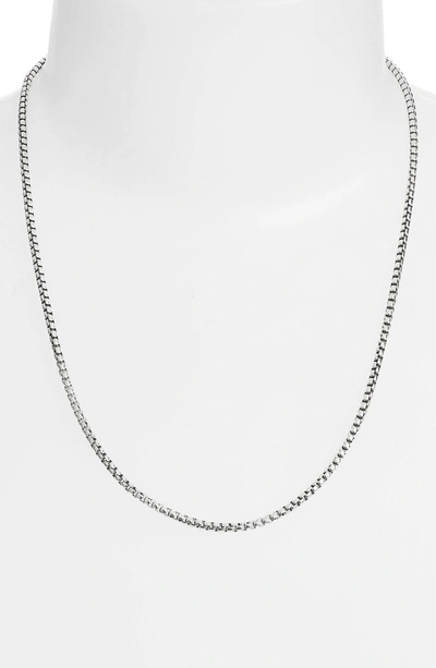Shop John Hardy 'legends' Box Chain Necklace In Silver