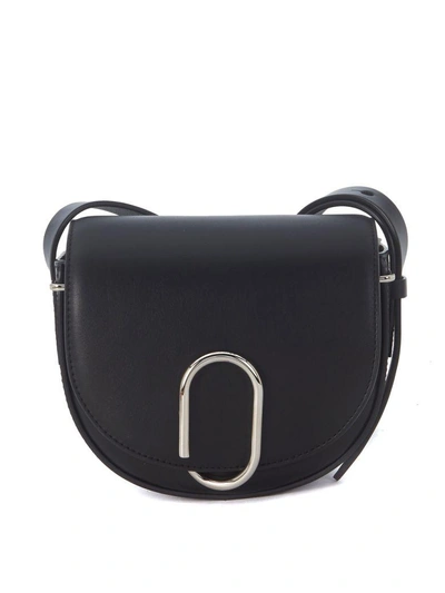 Shop 3.1 Phillip Lim / フィリップ リム Alix Mini Saddle Black Leather Shoulder Bag In Nero