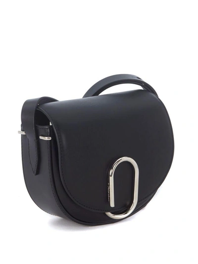 Shop 3.1 Phillip Lim / フィリップ リム Alix Mini Saddle Black Leather Shoulder Bag In Nero