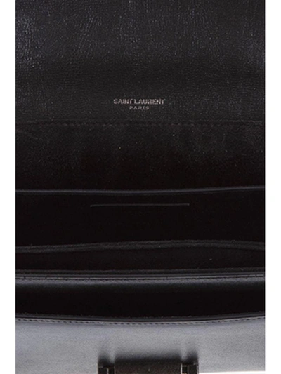 Shop Saint Laurent Bellechasse Black Leather Hand Bag