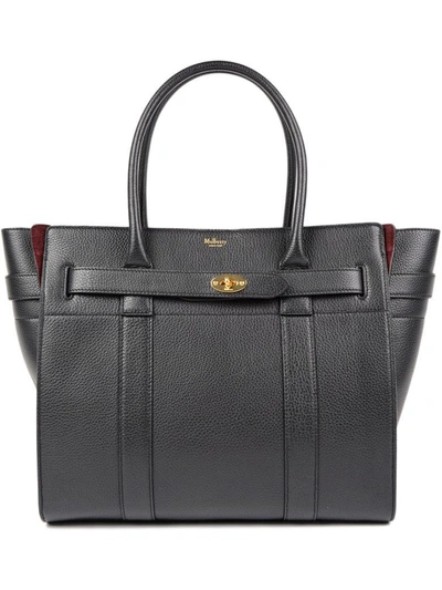 Shop Mulberry Bayswater Tote In Ablack